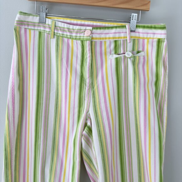 Selene Sport Colorful Striped Capri Pants - Picture 4 of 10